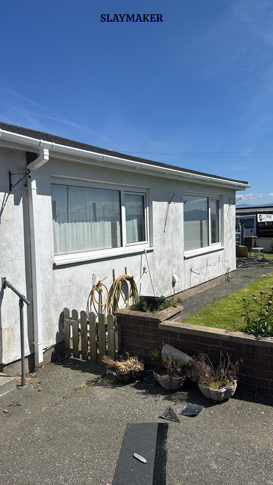 uPVC gutters, downpipes, fascias and soffits to Bangalow in Rhos-On-Sea.